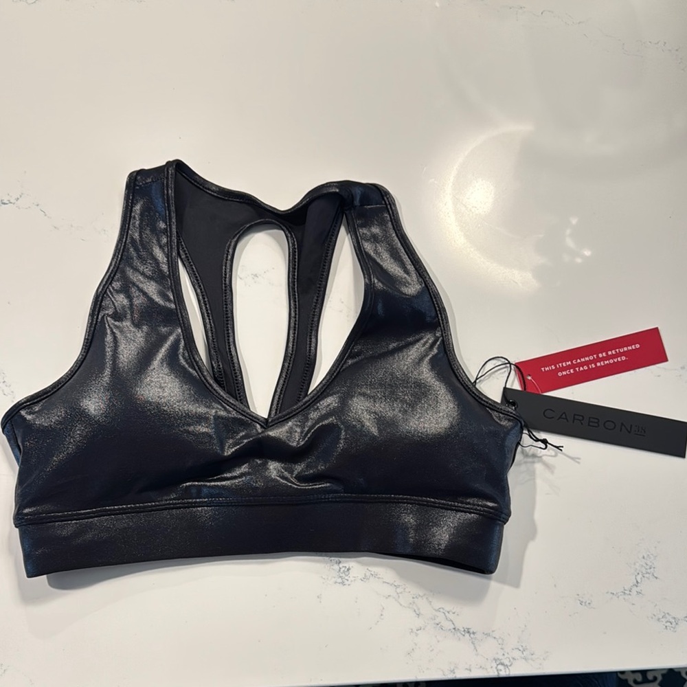 Carbon38 Black Sports Bra
